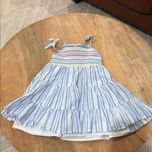 Tommy Bahama Blue and White Striped Kids Dress